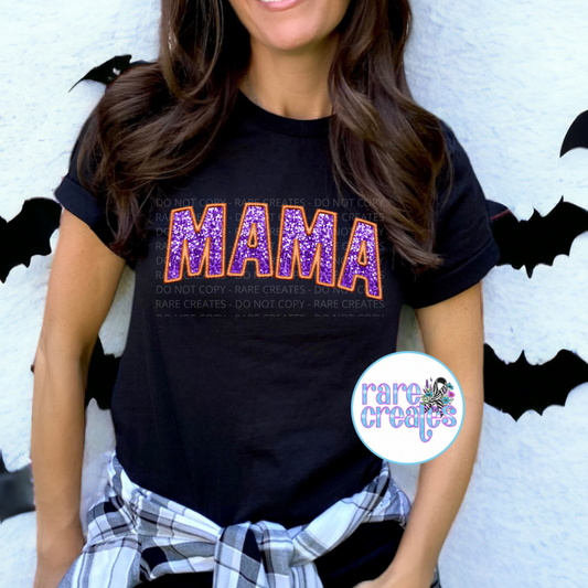 Faux Sequined Halloween Mama